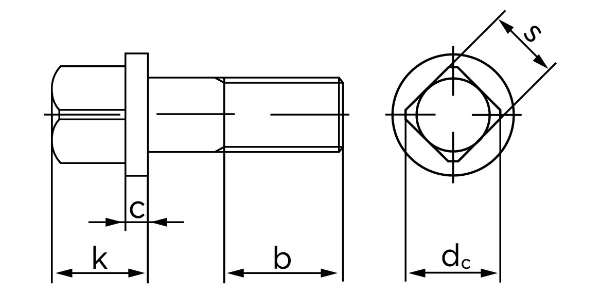 Teknisk tegning af DIN 478